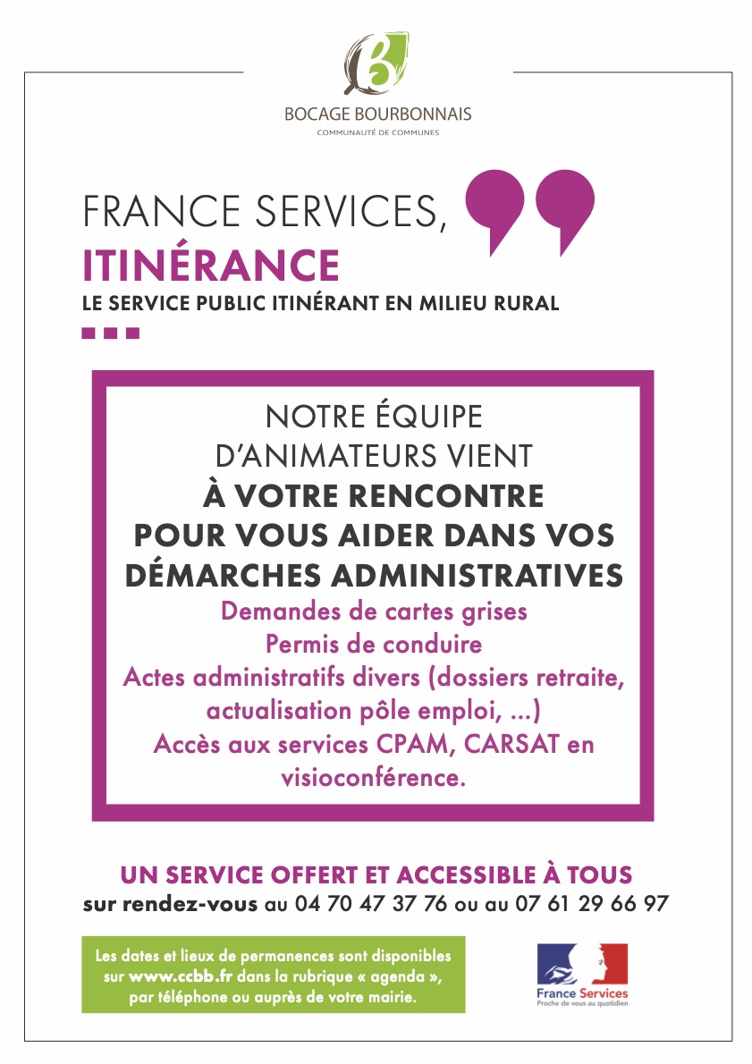 Affiche France Services itinérance web
